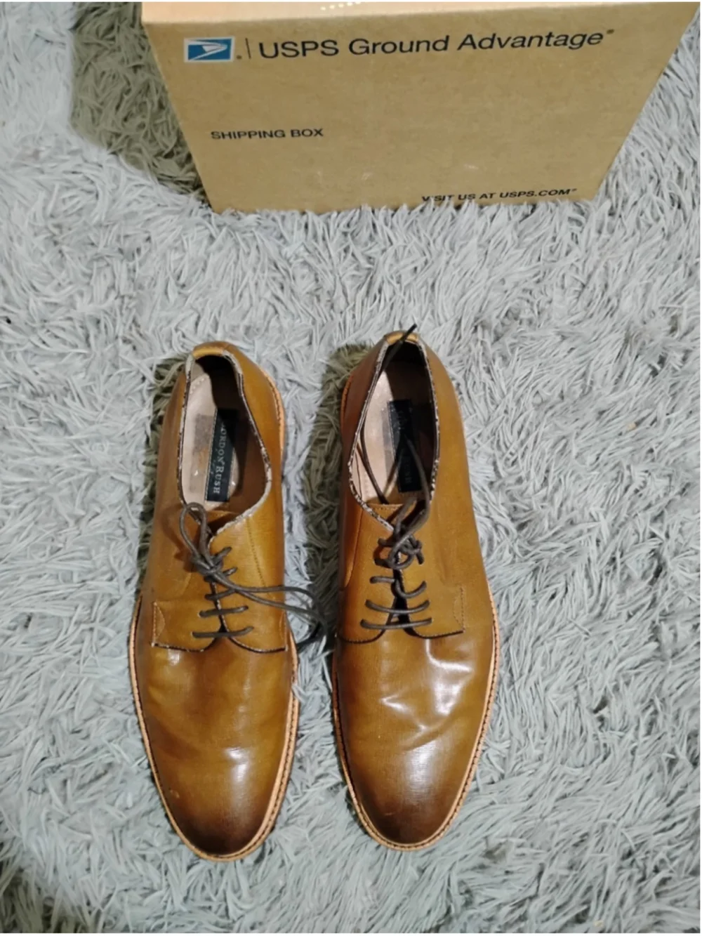 Gordon Rush Hester Men Size 13 Brown Leather Lace Up Low Top Oxford Formal